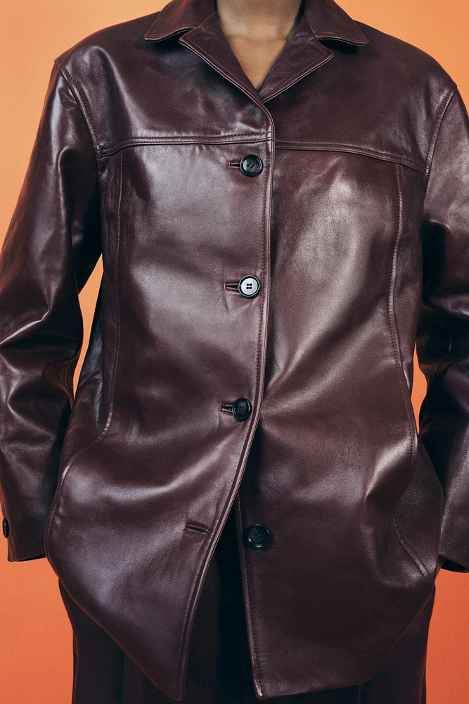 LEATHER JACKET ZW COLLECTION