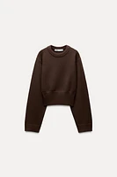 BASIC KNIT WIDE SLEEVE SWEATER