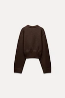 BASIC KNIT WIDE SLEEVE SWEATER