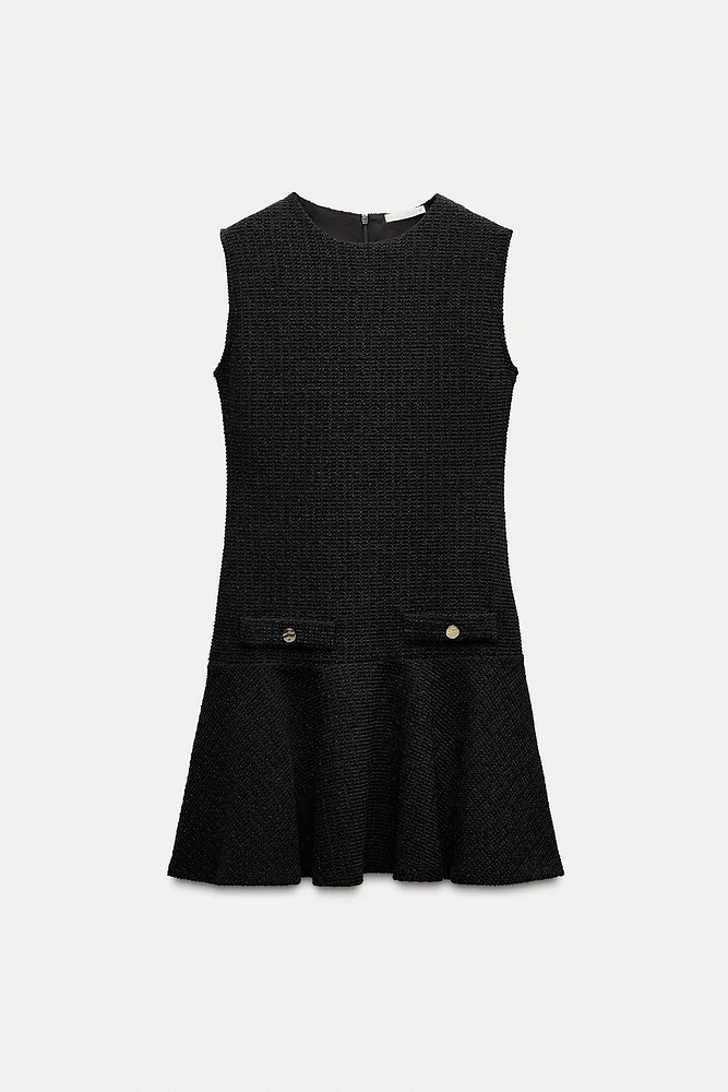 ROBE COURTE TEXTURÉE