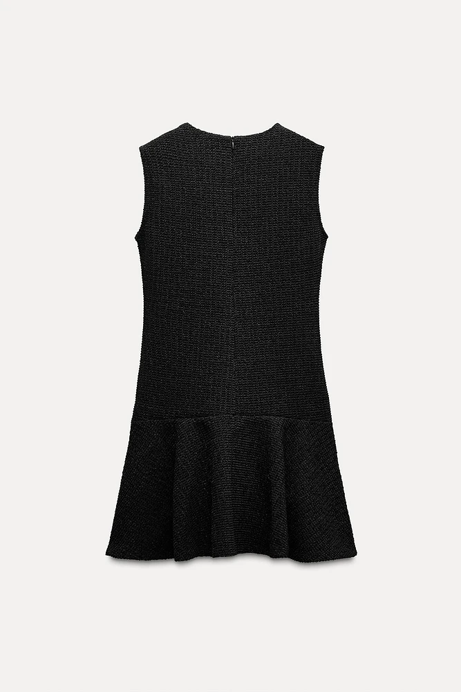 ROBE COURTE TEXTURÉE