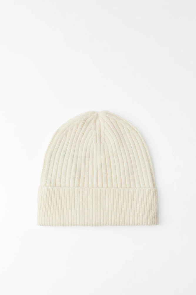 WOOL AND CASHMERE BLEND BEANIE HAT SKI COLLECTION