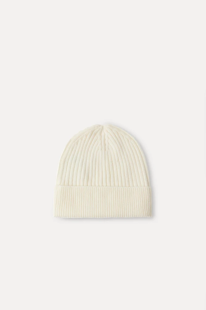 WOOL AND CASHMERE BLEND BEANIE HAT SKI COLLECTION