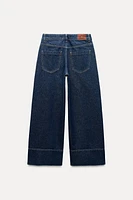 HIGH-WAISTED Z1975 CROPPED WIDE LEG JEANS