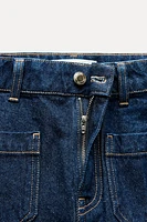 HIGH-WAISTED Z1975 CROPPED WIDE LEG JEANS