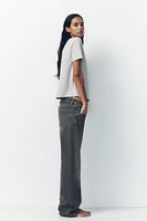 TRF MID-RISE WIDE LEG JEANS