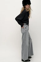 Z1975 HIGH RISE WIDE LEG LONG LENGTH JEANS