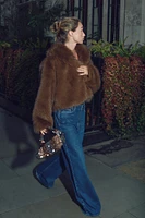 FAUX FUR SHORT COAT