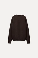 BASIC CASHMERE AND WOOL SWEATER