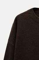 BASIC CASHMERE AND WOOL SWEATER