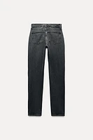 ZW COLLECTION LOW RISE STRAIGHT LEG JEANS