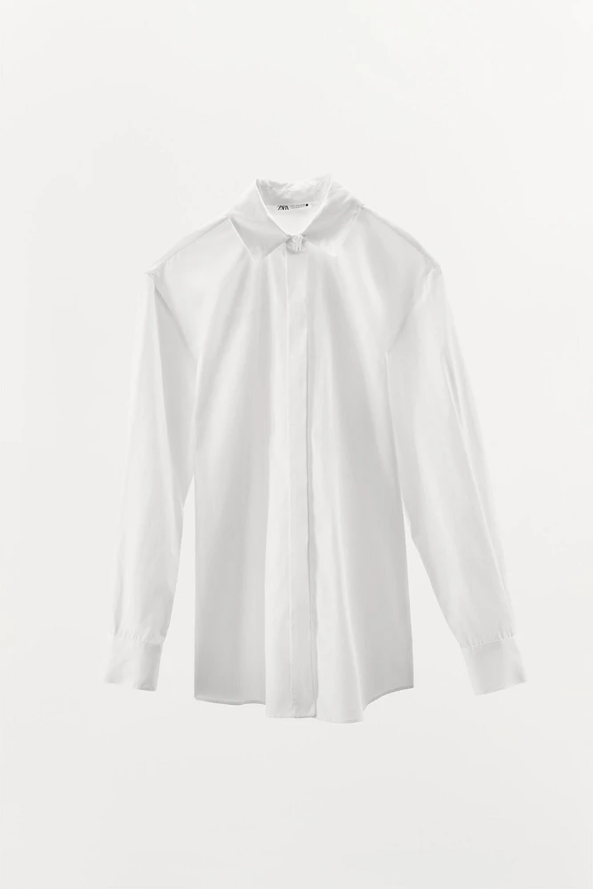 POPLIN PAJAMA SHIRT