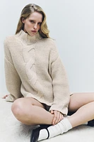 CABLE KNIT SWEATER