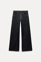 ZW COLLECTION WIDE LEG LOW RISE JEANS