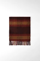 PLAID SCARF WITH FRINGES