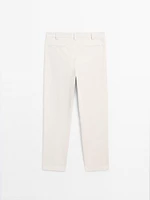 Straight fit trousers 100% cotton