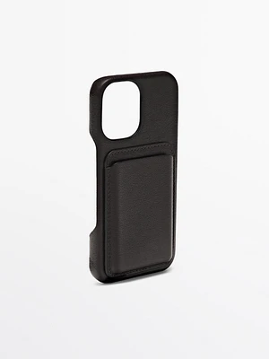 Coque iPhone 16 cuir nappa