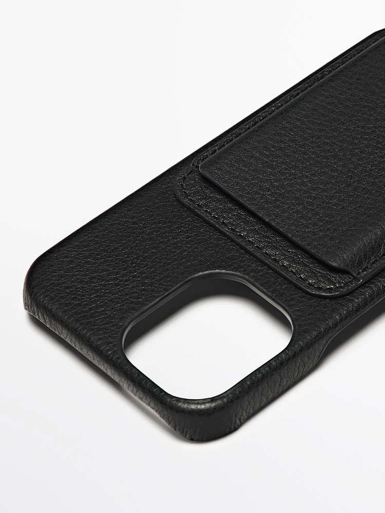 Nappa leather iPhone 16 case