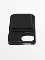 Nappa leather iPhone 16 case