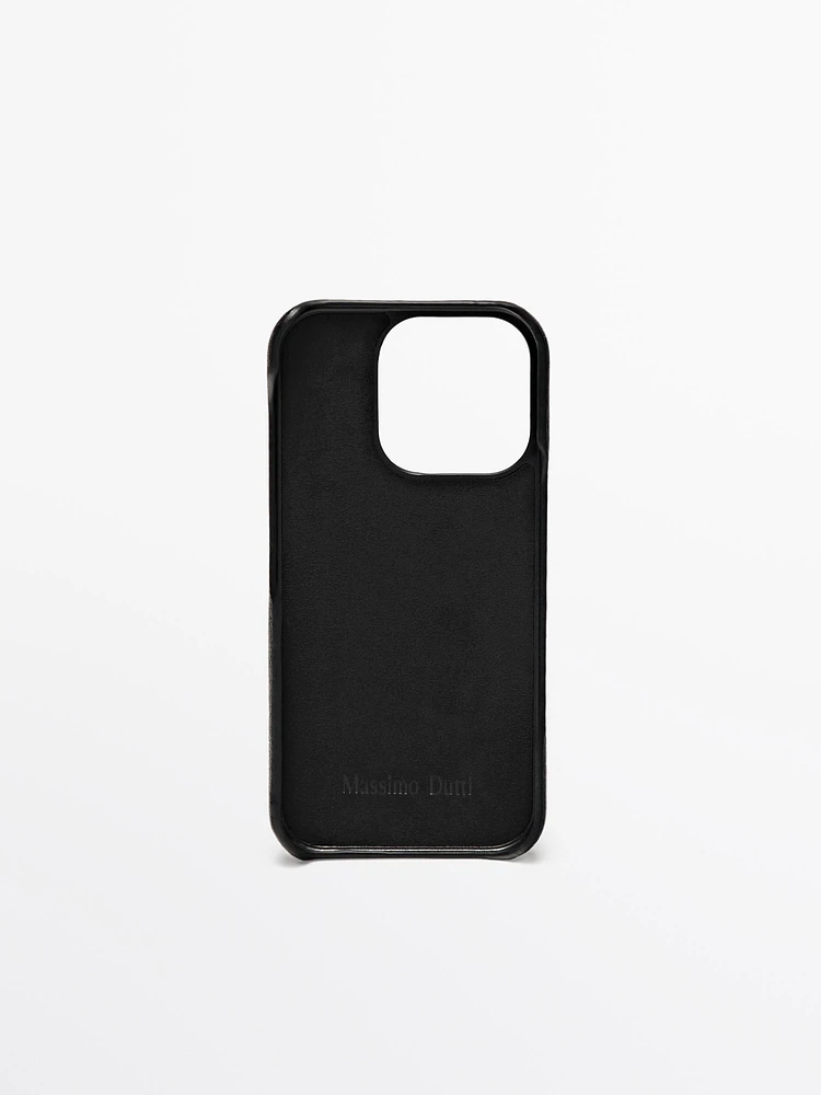 Nappa leather iPhone 16 Pro case