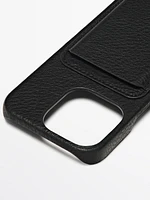 Nappa leather iPhone 16 Pro case