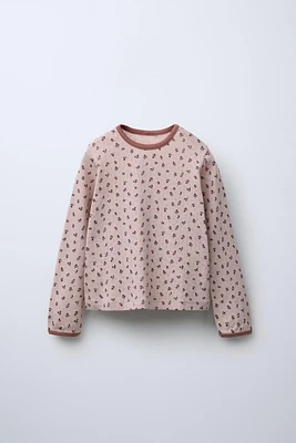 FLORAL POINTELLE TOP