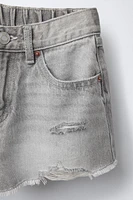 RIPPED DENIM SHORTS