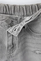 RIPPED DENIM SHORTS