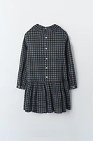 GINGHAM WOOL BLEND DRESS LIMITED EDITION