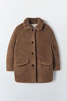 LONG FAUX SHEARLING COAT LIMITED EDITION