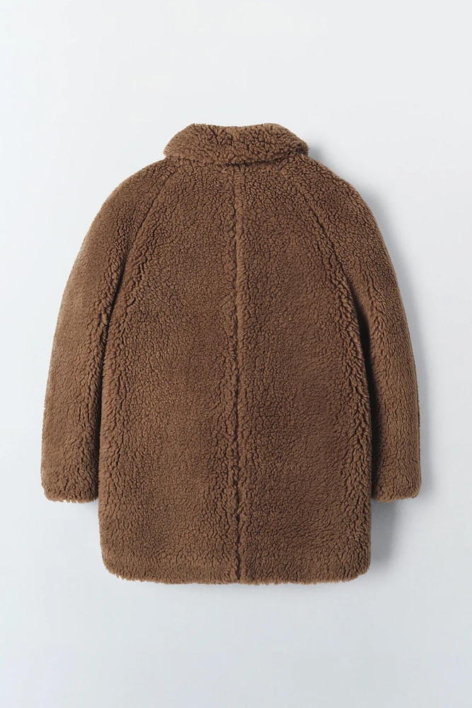 MANTEAU LONG EFFET MOUTON ÉDITION LIMITÉE