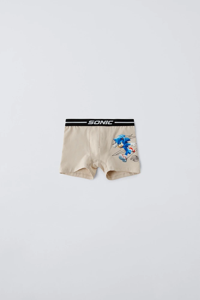 6-14 YEARS/ TWO PACK OF SONIC © SEGA BOXERS