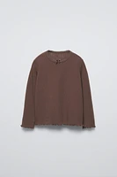 T-SHIRT POINTELLE AVEC NŒUD
