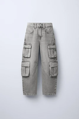 CARGO JEANS WITH POCKETS