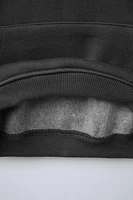 QUARTER ZIP POUCH POCKET SWEATSHIRT