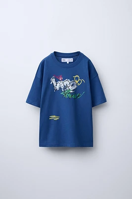 GRAFFITI PRINT T-SHIRT