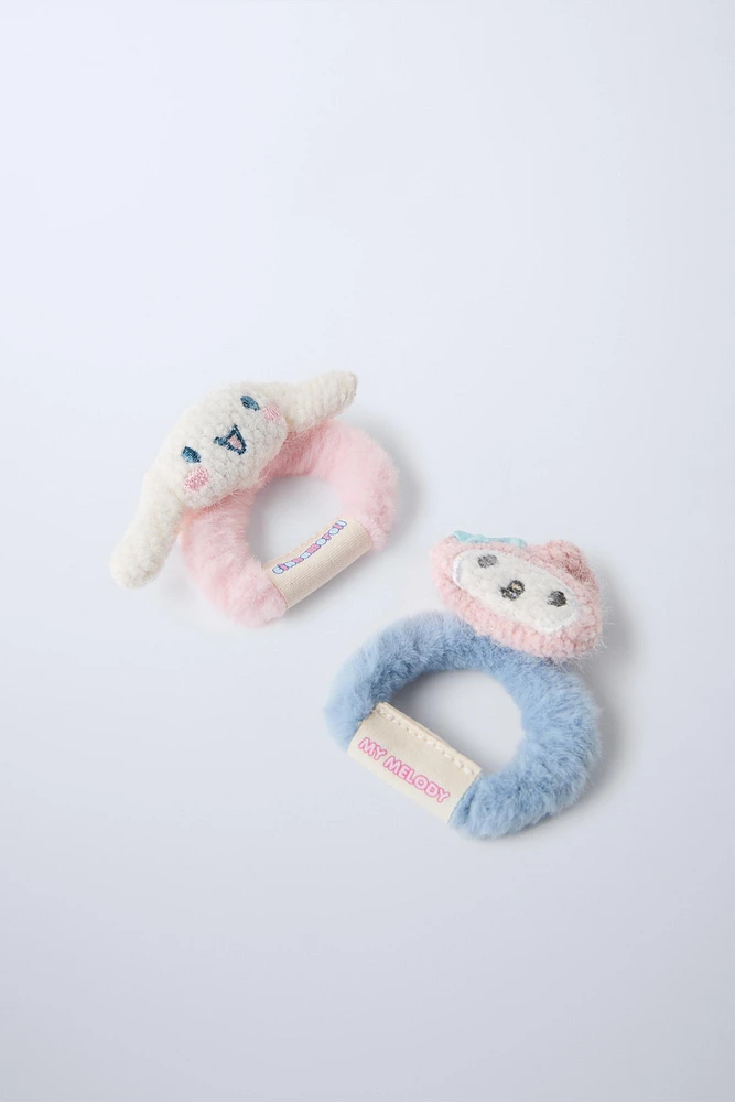 PACK OF TWO MY MELODY AND CINNAMOROLL © SANRIO HAIR TIES