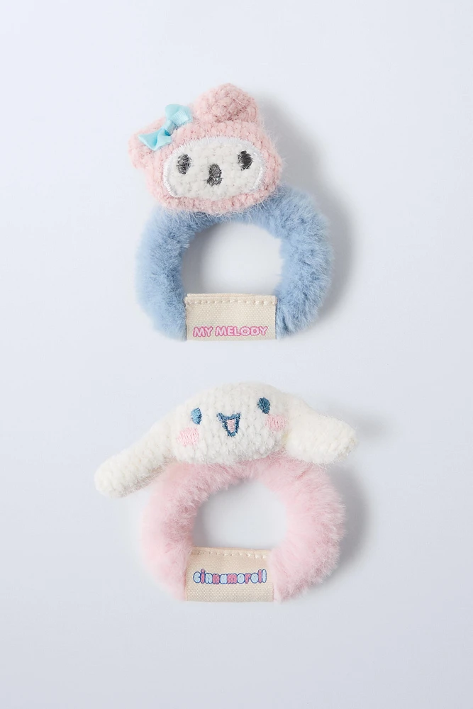 PACK OF TWO MY MELODY AND CINNAMOROLL © SANRIO HAIR TIES