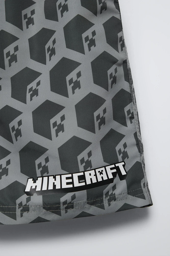 6-14 ANS / SHORT DE BAIN MINECRAFT © MOJANG AB ™