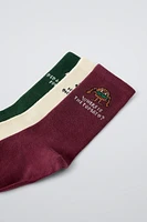 THREE-PACK OF PRINTED SOCKS