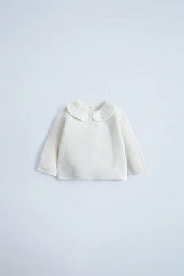 PETER PAN COLLAR KNIT SWEATER