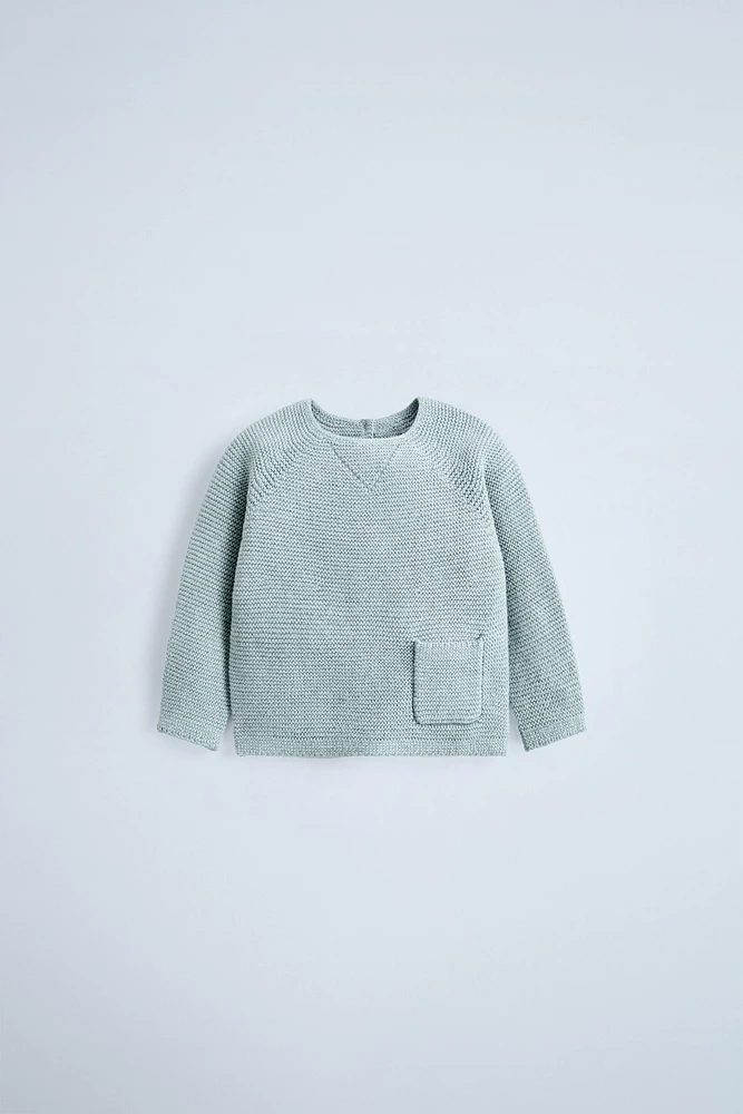 KNIT SWEATER WITH POCKET