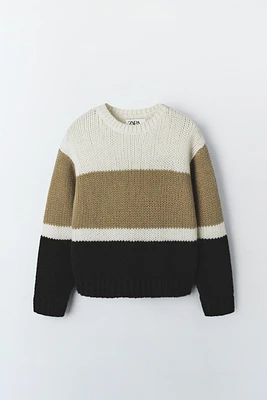 STRIPED WOOL BLEND SWEATER LIMITED EDITION