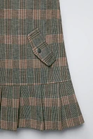 PLAID PINAFORE DRESS