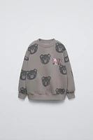 SPARKLY PRINT SWEATSHIRT