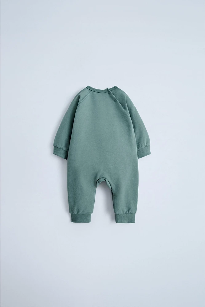 PLAIN PLUSH JUMPSUIT