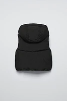 HOODED PUFFER VEST