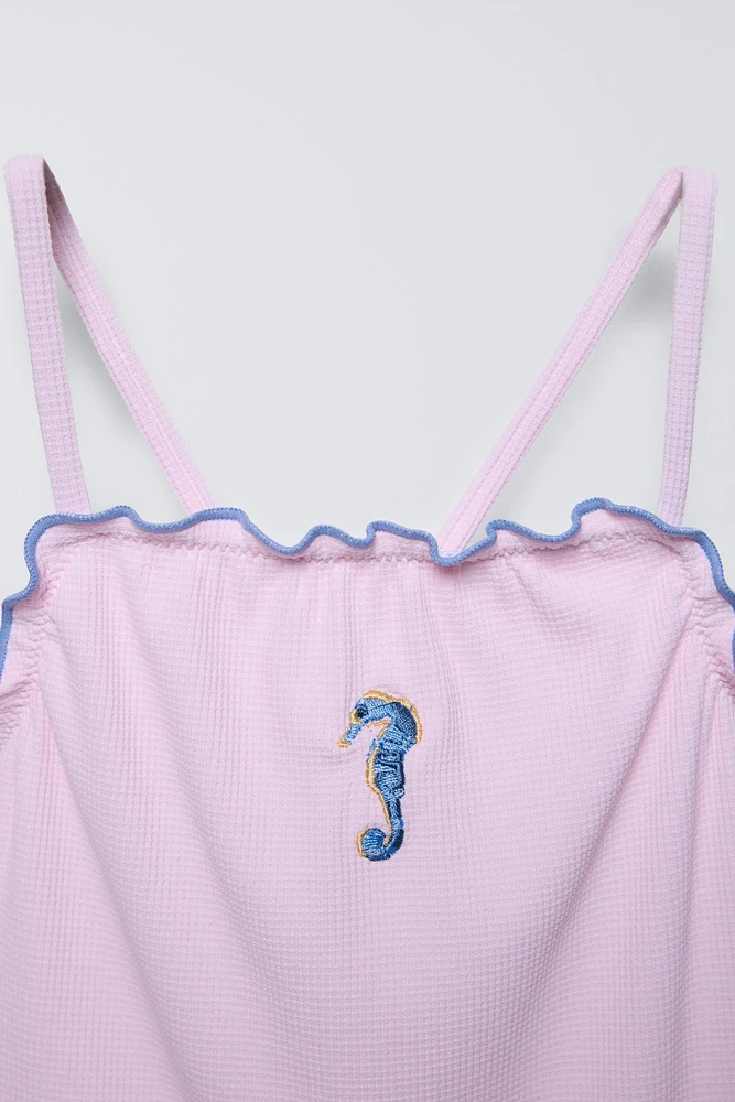 6-14 ANS/ MAILLOT DE BAIN HIPPOCAMPE