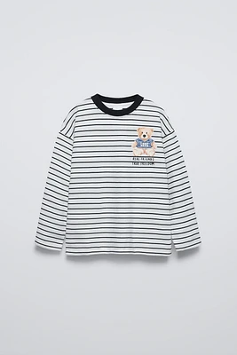 BEAR STRIPED SHIRT