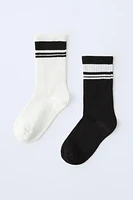 TWO-PACK OF STRIPED SOCKS